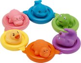 Vital baby - badspeelgoed - spuitende badspeeltjes - dieren - kleurrijk - los en als ketting te gebruiken - leren en spelen - 6 verschillende dieren