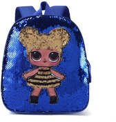 L.O.L Surprise glitter rugzak donker blauw peuter polyester