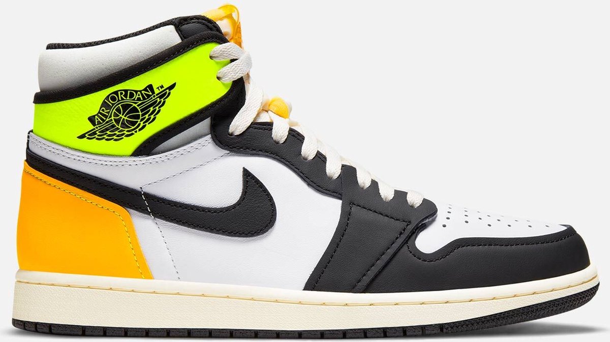 Air Jordan Nike 1 Retro High OG White Black Volt 555088 118 EUR