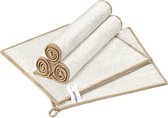 Navaris absorberend bamboe vaatwas doeken - 5 pak voor pannen, servies, auto, ramen en meer - Hoog absorberende flannel keukendoeken set