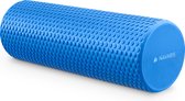 Navaris foam roller 45 cm - Roller voor pilates, yoga en oefeningen - Massage roller met diameter 15 cm - Voor beginners en gevorderden - Blauw