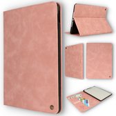 Casemania Hoes Geschikt voor Apple iPad 10.2 (2020) Pale Pink - Book Cover