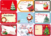 Kerst / Merry Christmas - Naamstickers - To - From / Feestdagen - Naam Sluitzegel - | 9 assorti - Label vorm - Kleur 4 | Stickers - Envelop sticker - Kaart | Cadeau – Gift – Cadeau
