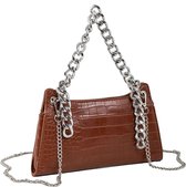Alex Max Vintage - Retro Dames Schoudertas - handtas -  Bruin - Cognac