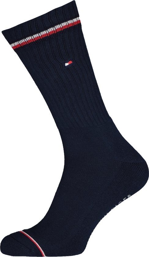 Tommy Hilfiger Iconic Sport Socks (2-pack) - heren sportsokken katoen - blauw - Maat: 47-49