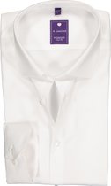 Redmond slim fit overhemd - wit - Strijkvriendelijk - Boordmaat: 45/46