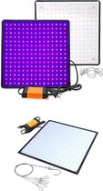 GreensIndoor® Kweeklamp Set - 2 Stuks - Groeilamp - Full Spectrum - Grow Light - Groeilamp Full Spectrum - 50 Watt - 30 x 30 cm - 225 LEDs