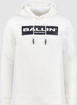 Ballin Amsterdam -  Heren Slim Fit   Hoodie  - Wit - Maat XL