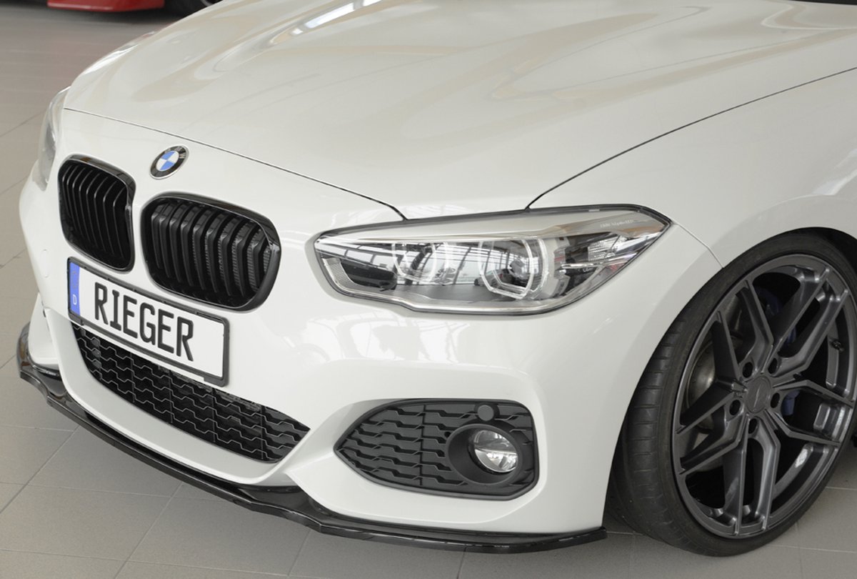 RIEGER FRONT SPOILER LIP - BMW F20 F21 M PACK 2015 - 2020 - GLOSS BLACK