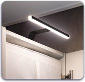 Eleganca luxe opbouwverlichting kastlamp - meubelverlichting - badkamerlamp - spiegellamp - zwart - warm wit licht - duurzaam - IP44 spatwaterbestendig - 30x3.5cm