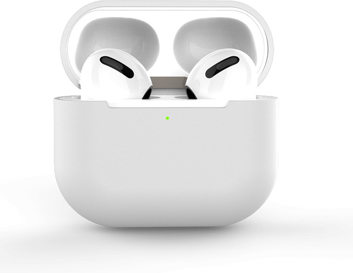 KELERINO. Siliconen Case geschikt voor AirPods 3 (2021) - Wit