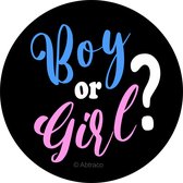 10 x sticker (5cm) He or She * Gender reveal [©Abtraco network]