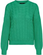 Vero Moda Trui Vmmirna Ls O-neck Cable Blouse Ga B 10256328 Holly Green Dames Maat - XL