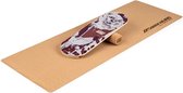 BoarderKING Indoorboard Classic balance board - ahornhout & kurk - Vorm : flow - 27 x 5 x 75 cm (BxHxD)