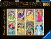 Ravensburger puzzel Disney Art Nouveau Prinsessen - Legpuzzel - 1000 stukjes