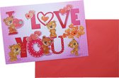 Valentijnskaart “Love You” 18,5 x 26,5 cm | Valentijns tip