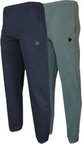 2-Pack Donnay Joggingbroek met boord - Sportbroek - Heren - Maat M - Navy/Deep army green