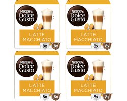 Nescafe Dolce Gusto Latte Macchiato Koffiecups - Multi Pack - 4 x 16 Stuks