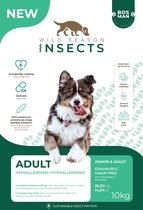 Wild Season Insects - Adult - Graanvrij- Hypoallergeen - Kwaliteit Eiwitrijk Hondenvoer - 10 Kilogram - Insectenhondenvoer - Hondenvoer - Insecten - Hond - Voer
