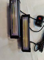 Strobescoop lampen gril kleur Rood/Blauw 40watt prof