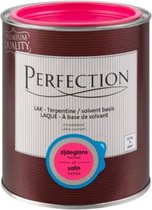 Perfection lak Ultradekkend zijdeglans terpentine basis fuchsia verf 750ml