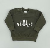 Baby Sweater - Aloha - Groen  - Maat 68