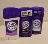 Lady Speed Stick-Deodorant Collectie - Anti Transpirant - Antiwittestrepen - Deo Stick - 3 Stuks