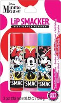 Lip Smacker Minnie Mouse Lip Balm Trio - Lippenbalsem - 3 Smaken  - 12 g