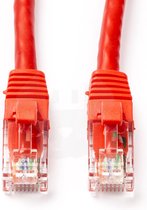 2 STUKS ...CAT6A Netwerkkabel - Cat6a U/UTP - 0.5 meter (Rood) ✅ PROLEDPARTNERS ®
