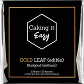 Eetbaar Bladgoud - 5 Sheets - Gecertificeerd bladgoud - 100% voedselveilig – 8 x 8 cm – Caking it Easy