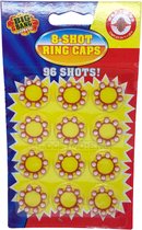8 schots Klappertjes Ring Amorces 12 stuks 96 shots (Hardste klappertjes)