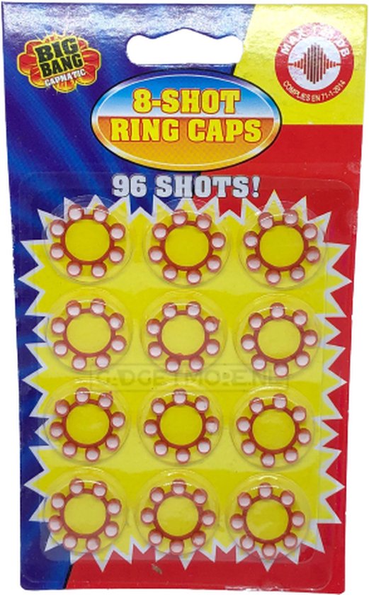 NET TOYS – Anneau De Munitions 8 Coups – 20 Rouleaux, 240 Amorces – Accessoire Pour Pistolet à Capsules