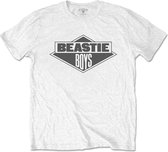 The Beastie Boys Heren Tshirt -S- B&W Logo Wit