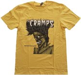 The Cramps Heren Tshirt -S- Bad Music Geel