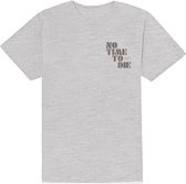James Bond Heren Tshirt -XL- No Time To Die & Logo Grijs