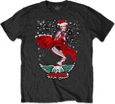 Aerosmith - Robo Santa Heren T-shirt - 2XL - Zwart
