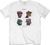 Gorillaz - Demon Days Heren T-shirt - 2XL - Wit