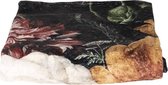 Plaid 130*170 cm Meerkleurig Polyester Rechthoek Bloemen Deken Kleed Dekentje