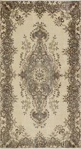 Vintage handgeweven vloerkleed - tapijt - Faye 208 x 115