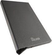 Pulver - Pasjeshouder - Aluminium - Uitschuifbaar - Unisex Creditcardhouder mannen en vrouwen - NFC en RFID Beveiliging - Zilver
