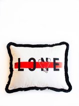 Sierkussen Red Love - kussens - kussensloop 45x45 cm - kussens woonkamer - cushions - dream decorations