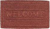 Deurmat Binnen 70*40*1 cm Bruin Kokosvezel, Rubber Rechthoek Welcome Droogloopmat
