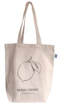 Katoenen Tas Fresh Lemons - Fairtrade Canvas Tas - Zomertas Totebag