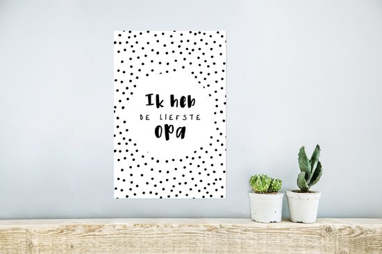 Affiche Proverbes - Citations - 'J'ai le plus gentil grand-père' - 20x30 cm