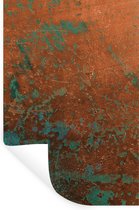 Muurstickers - Sticker Folie - Metaal - Roest - Turquoise - 40x60 cm - Plakfolie - Muurstickers Kinderkamer - Zelfklevend Behang - Zelfklevend behangpapier - Stickerfolie
