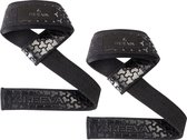 Reeva lifting straps zwart (ultra grip) - lifting straps met padding - verkocht per paar - zwart - unisex
