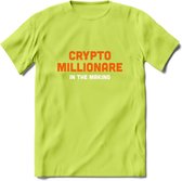 Crypto Millionare - Crypto T-Shirt Kleding Cadeau | Dames / Heren / Unisex | Bitcoin / Ethereum shirt | Grappig Verjaardag kado | BTC Tshirt Met Print | - Groen - 3XL