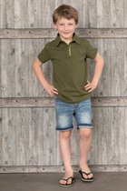 Legends22 Polo Pique Faas Olive Green maat 146/152
