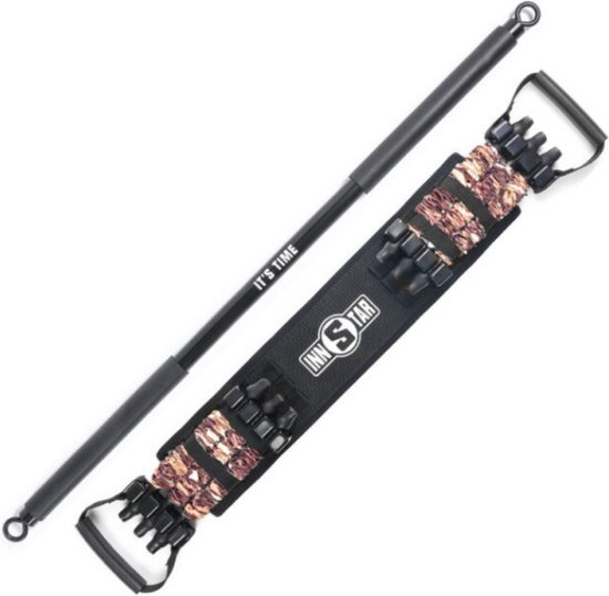 Sunsign Resistance Bands Portable Training Bar Pilates Fitness Bar