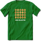 Bitcoins - Crypto T-Shirt Kleding Cadeau | Dames / Heren / Unisex | Bitcoin / Ethereum shirt | Grappig Verjaardag kado | BTC Tshirt Met Print | - Donker Groen - S